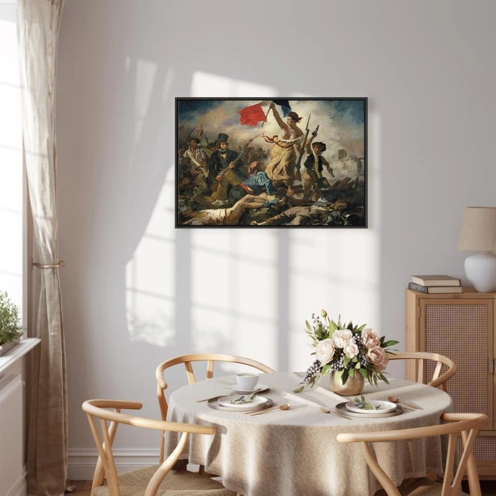 Obraz - Eugène Delacroix – Wolność wiodąca lud na barykady