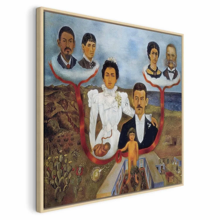 Obraz - Frida Kahlo – Moi dziadkowie, rodzice i ja