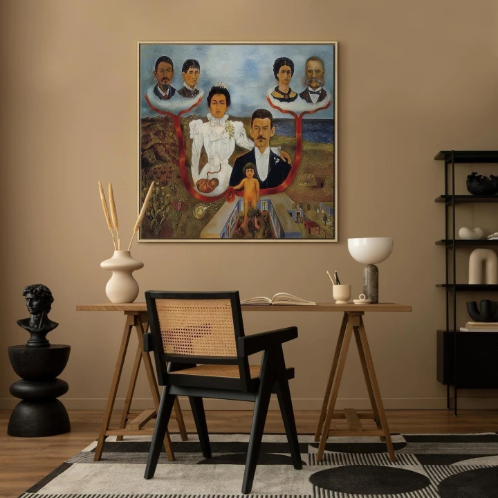 Obraz - Frida Kahlo – Moi dziadkowie, rodzice i ja