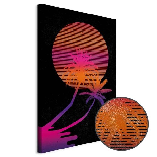 Obraz - Palma o wschodzie (1-częściowy) pionowy