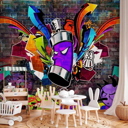 Fototapeta - Graffiti: Kolorowy atak