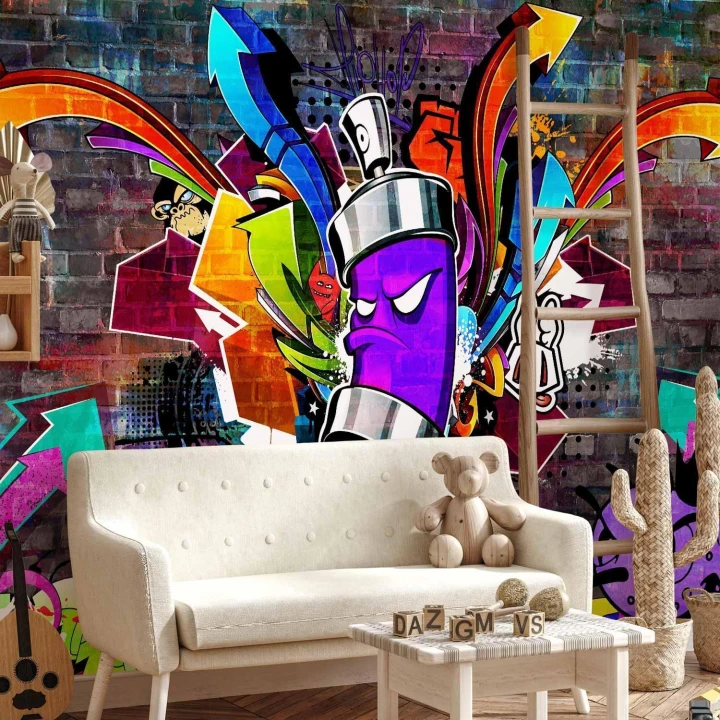 Fototapeta - Graffiti: Kolorowy atak