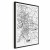Obraz - Mapa miasta: Łódź (1-częściowy) pionowy