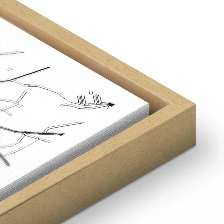 Obraz - Mapa miasta: Łódź (1-częściowy) pionowy