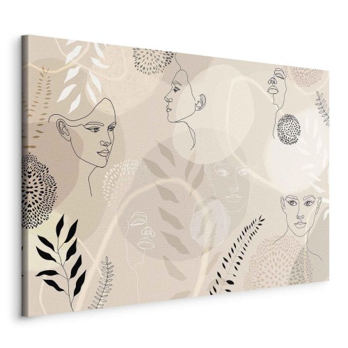 Obraz - Kobieca grafika liniowa