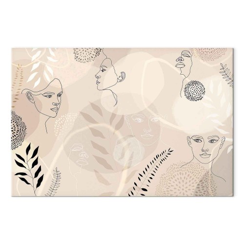 Obraz - Kobieca grafika liniowa