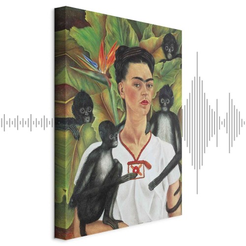 Obraz - Frida Kahlo – Autoportret z małpami