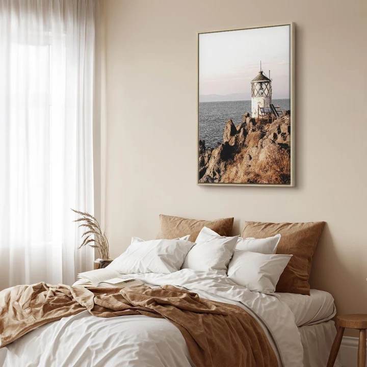 Obraz - Latarnia na klifie (1-częściowy) pionowy