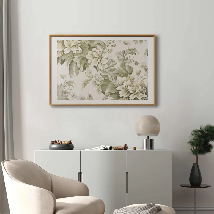 Plakat - Vintage kwiaty w jasnych kolorach