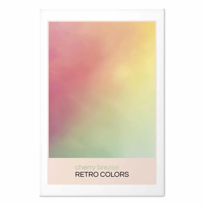 Plakat - Cherry Brezee - Pastelowy gradient w delikatnych retro kolorach