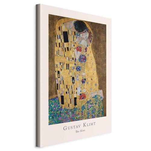 Obraz - Gustav Klimt - The Kiss (1-częściowy) pionowy