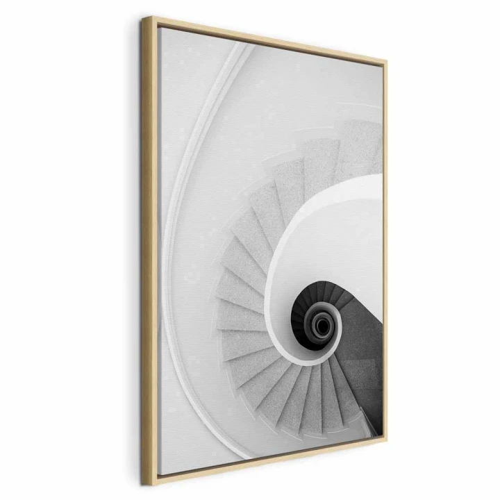 Obraz - Białe schody (1-częściowy) pionowy