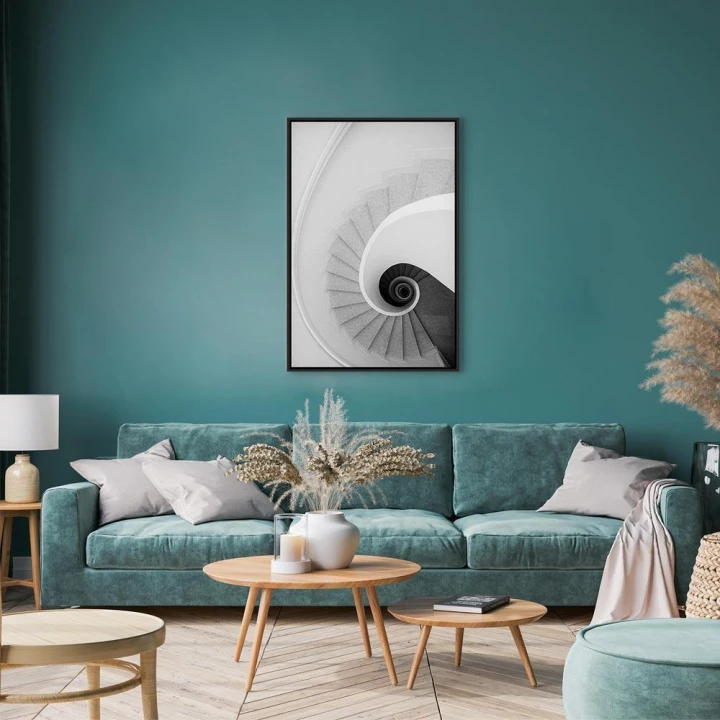 Obraz - Białe schody (1-częściowy) pionowy