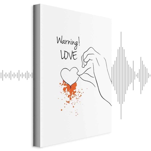 Obraz - Warning! Love (1-częściowy) pionowy
