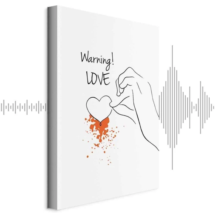Obraz - Warning! Love (1-częściowy) pionowy