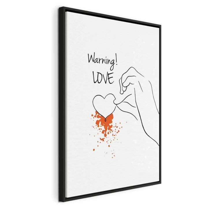 Obraz - Warning! Love (1-częściowy) pionowy