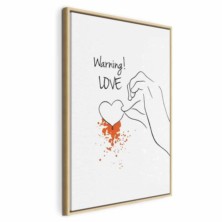 Obraz - Warning! Love (1-częściowy) pionowy