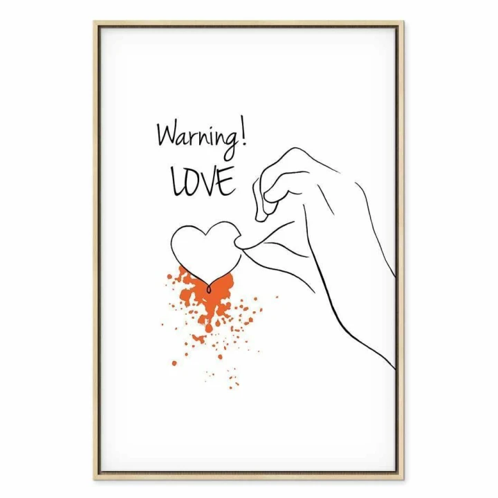 Obraz - Warning! Love (1-częściowy) pionowy