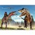 Fototapeta - Walka dinozaurów