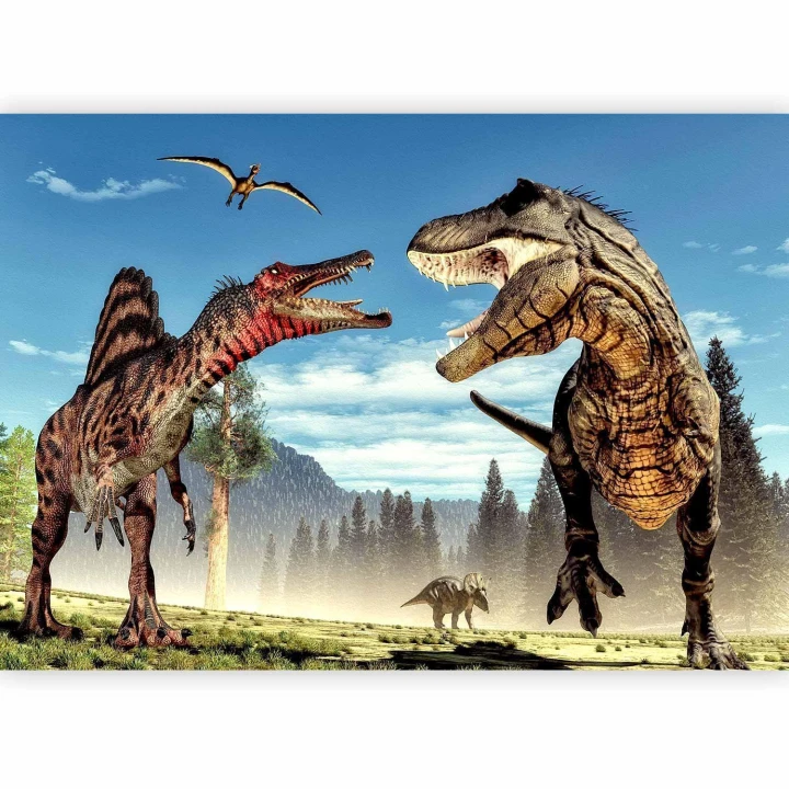 Fototapeta - Walka dinozaurów
