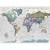Fototapeta - Nauka geografii - mapa świata z podpisanymi państwami po angielsku