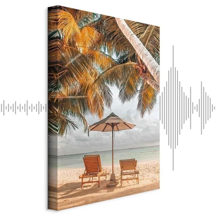 Obraz - Palmowy parasol (1-częściowy) pionowy