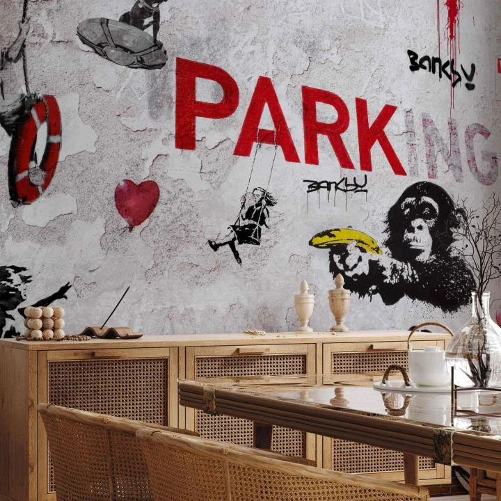 Fototapeta - Różnorodność graffity (Banksy)