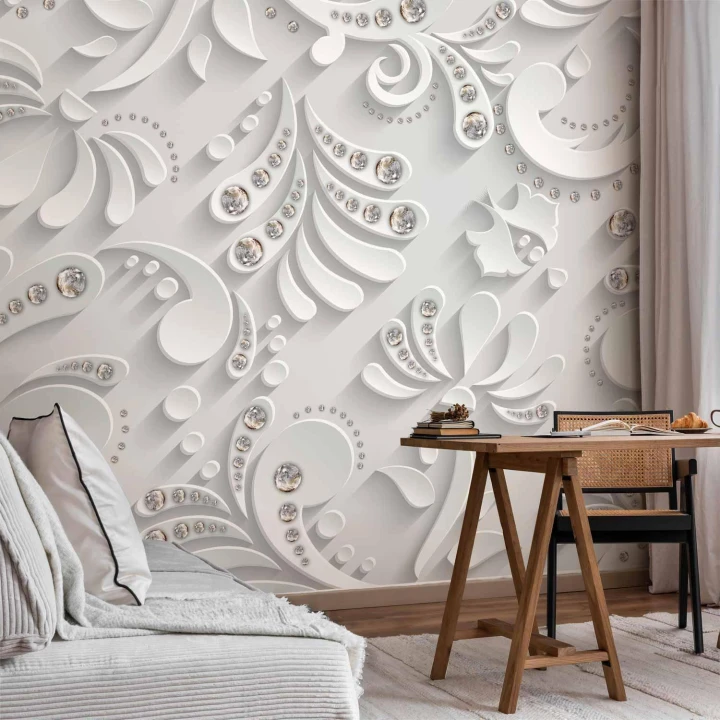Fototapeta - Kwiaty w kryształy