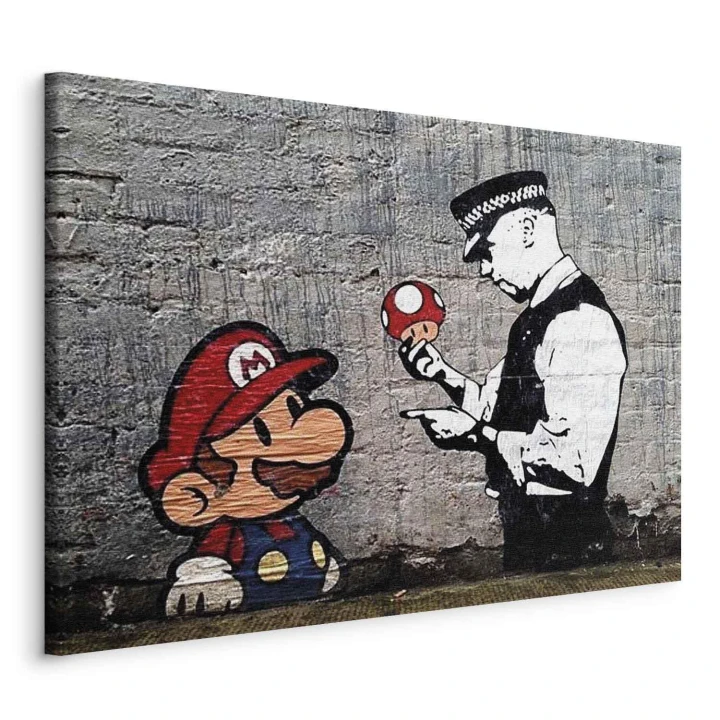 Obraz - Mario and Cop by Banksy