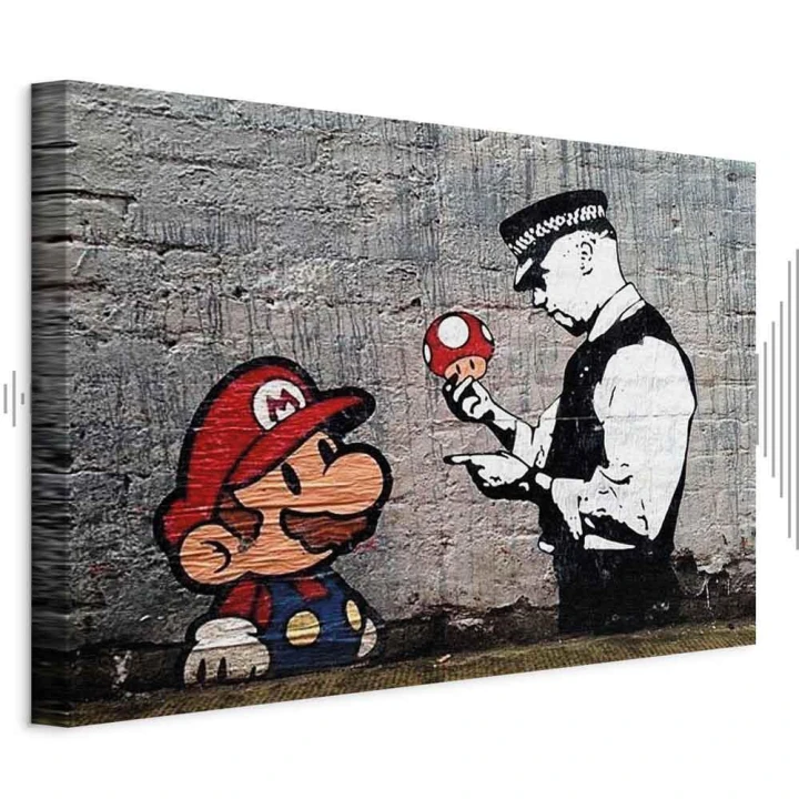 Obraz - Mario and Cop by Banksy