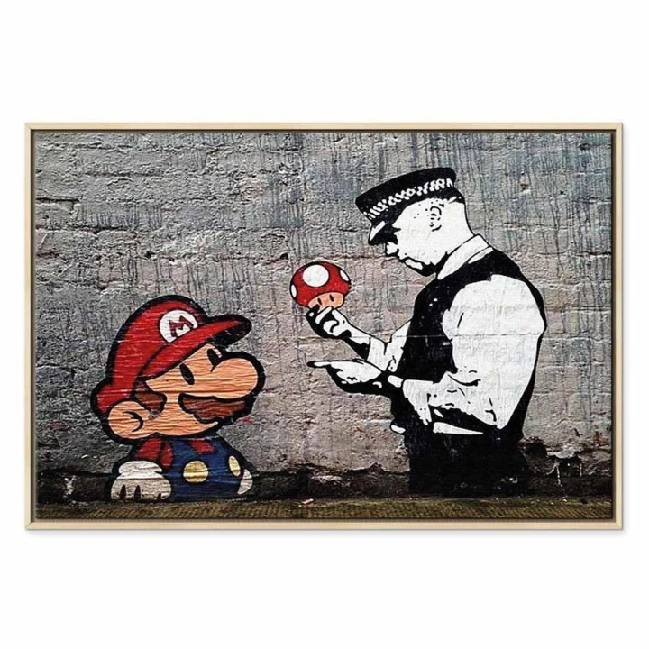 Obraz - Mario and Cop by Banksy