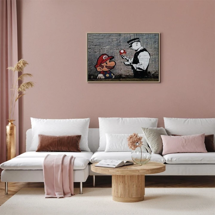 Obraz - Mario and Cop by Banksy