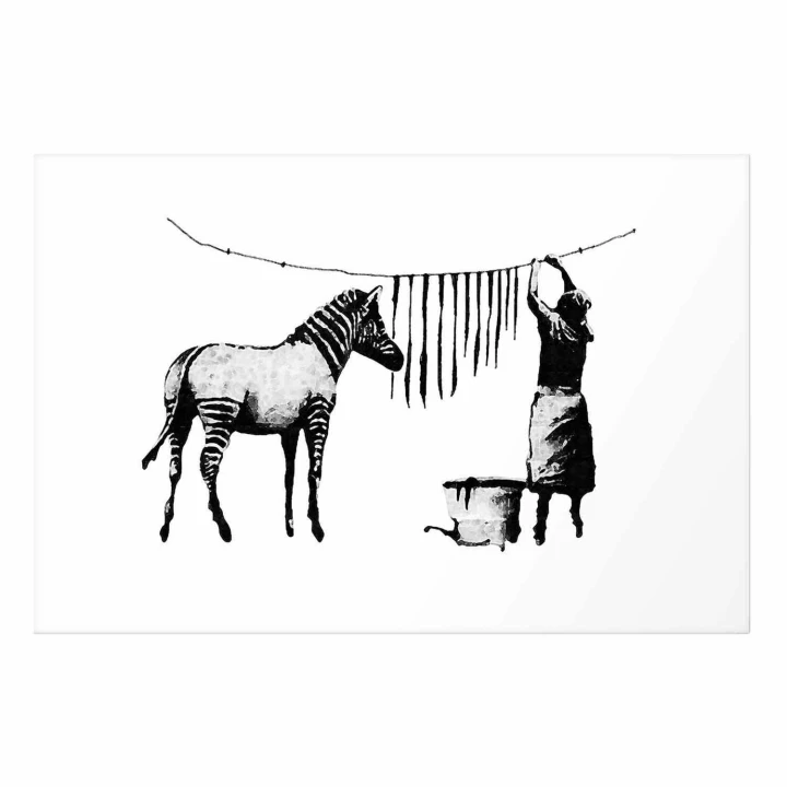 Plakat - Banksy: Pranie zebry