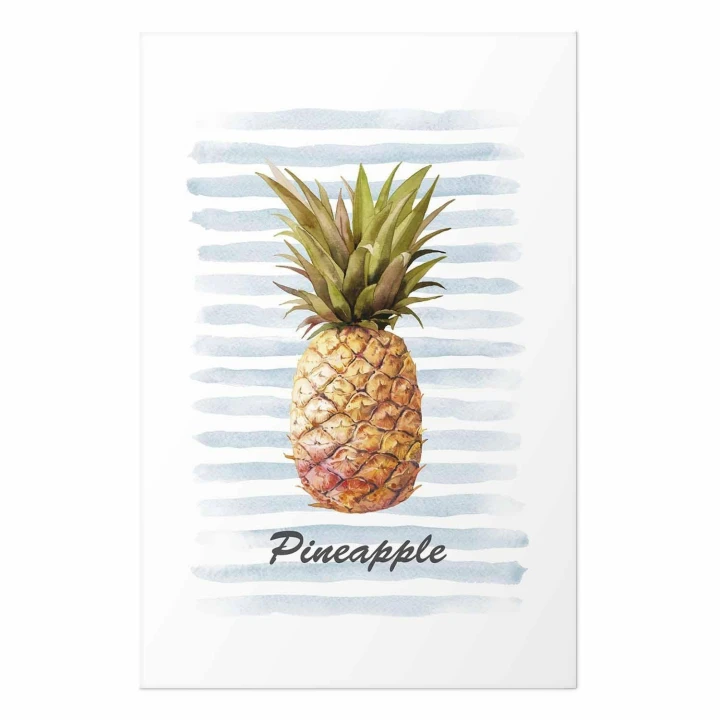 Plakat - Ananas i paski