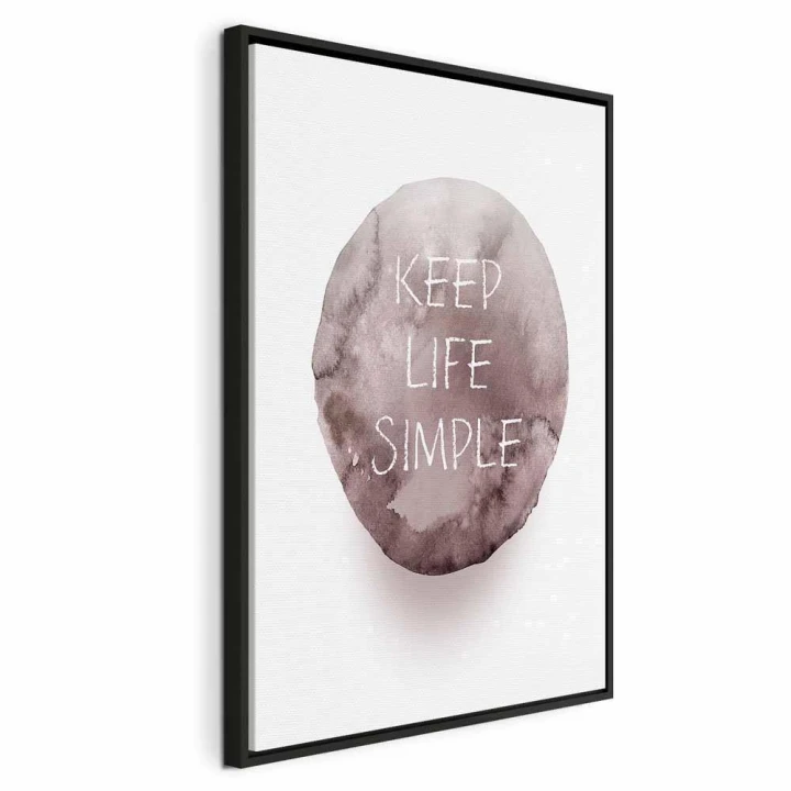 Obraz - Keep Life Simple (1-częściowy) pionowy