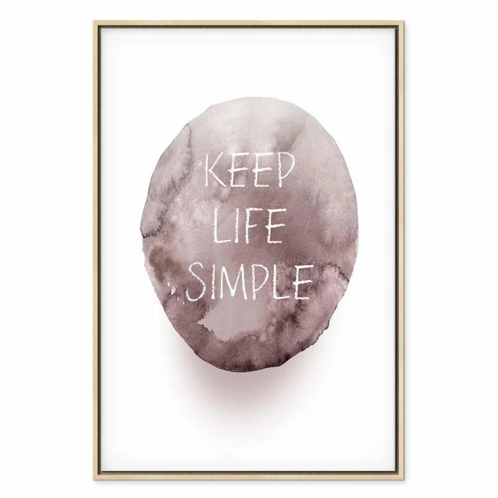 Obraz - Keep Life Simple (1-częściowy) pionowy