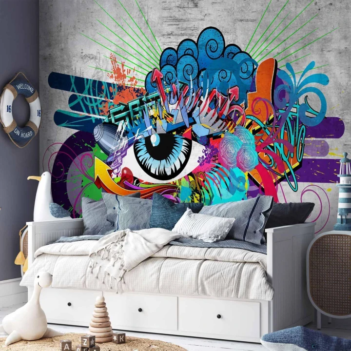 Fototapeta - Graffiti eye