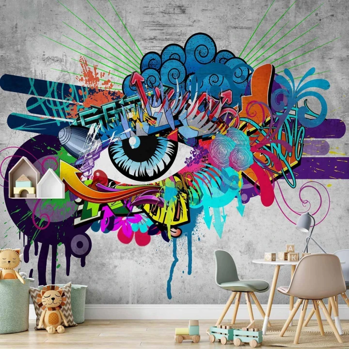 Fototapeta - Graffiti eye