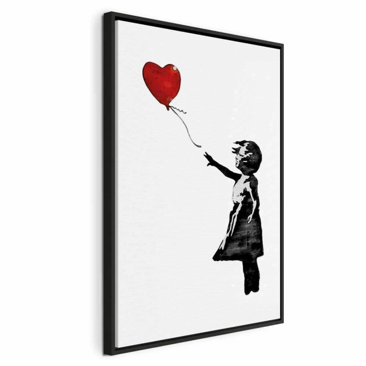 Obraz - Banksy: Dziewczynka z balonem (1-częściowy) pionowy