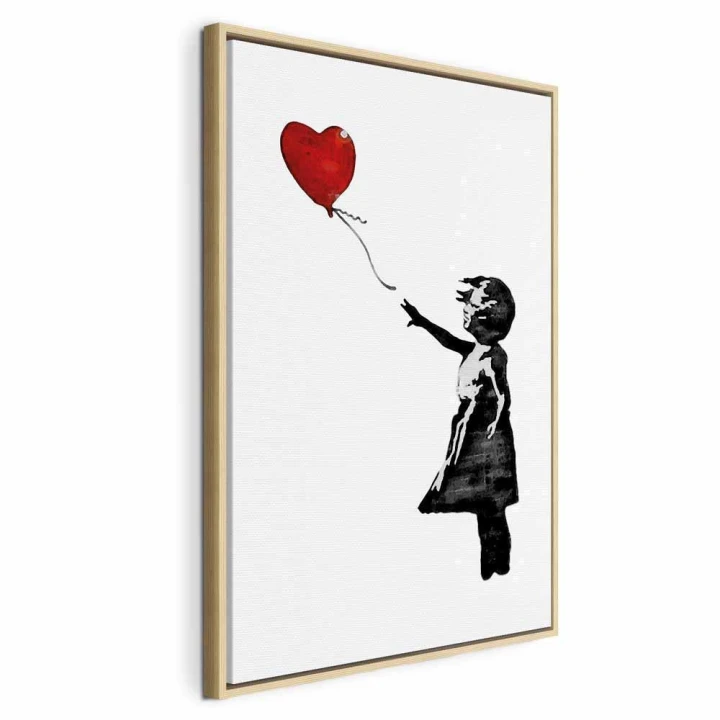 Obraz - Banksy: Dziewczynka z balonem (1-częściowy) pionowy