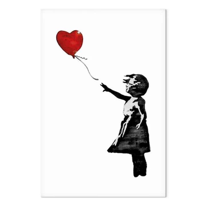Obraz - Banksy: Dziewczynka z balonem (1-częściowy) pionowy