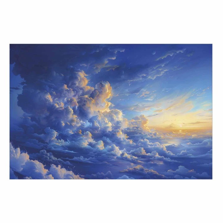Plakat - Gdy niebo staje się płótnem: artystyczne dzieło natury w chmurach