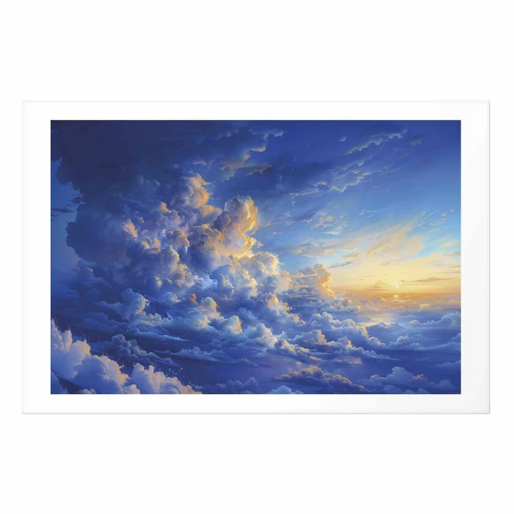 Plakat - Gdy niebo staje się płótnem: artystyczne dzieło natury w chmurach