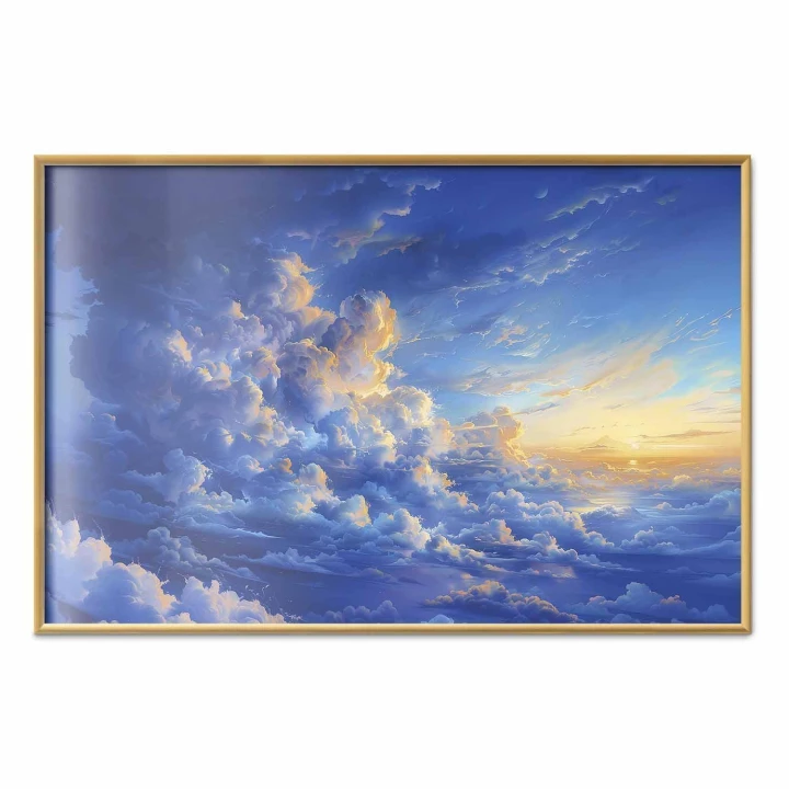 Plakat - Gdy niebo staje się płótnem: artystyczne dzieło natury w chmurach