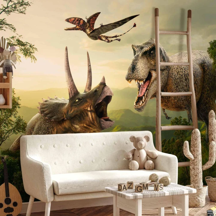 Fototapeta - Dinozaurowy plac
