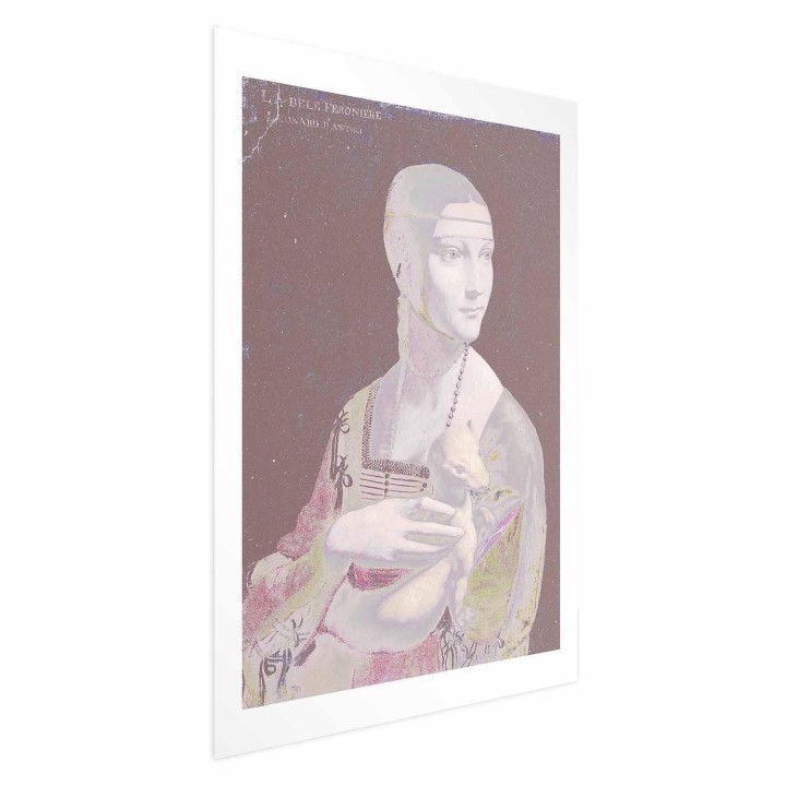 Plakat - Pastelowa dama