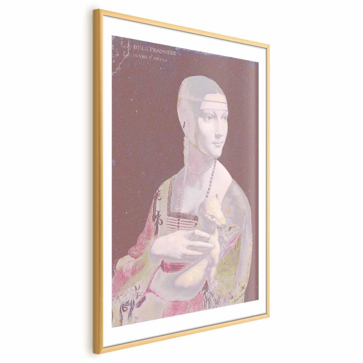 Plakat - Pastelowa dama