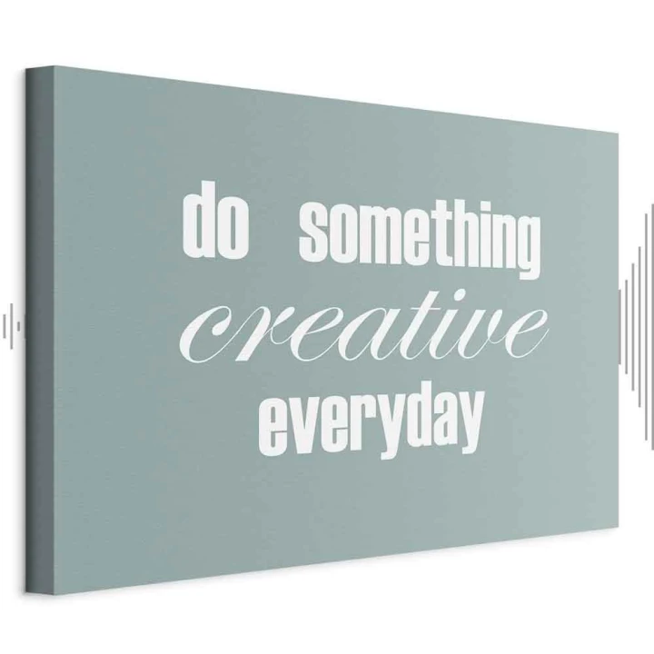 Obraz - Do Something Creative Everyday (1-częściowy) szeroki