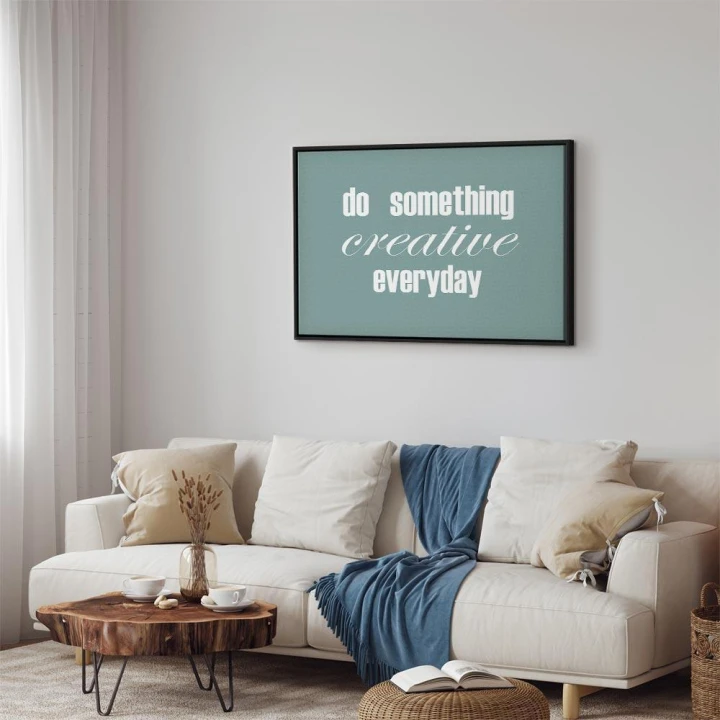 Obraz - Do Something Creative Everyday (1-częściowy) szeroki