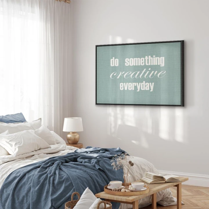 Obraz - Do Something Creative Everyday (1-częściowy) szeroki